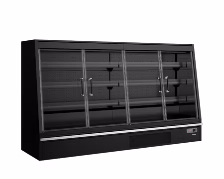 Multideck Kyl Galaxy+ GPL26FGD Black För Stormarknader, 2580x740x1500mm 1594 Liter, TEFCOLD