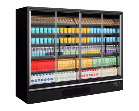 Multideck Kyl Galaxy+ GP26FGD Black För Stormarknader, 2580x750x2005mm 2887 Liter, TEFCOLD