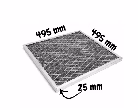 Fettfilter 495x495x25mm Aluminium, BESTRO