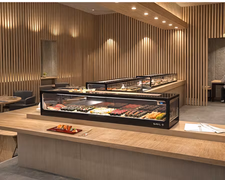 Sushi Monter Logic VTLG6S, 6st GN1/3-40 (Ingår)(1320x380x300mm), SAYL