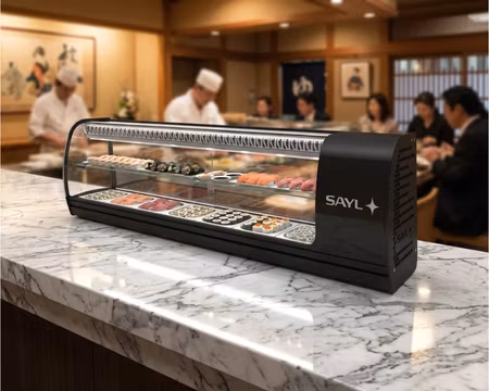 Slim Sushi Monter VSL7S, 7st GN1/6-40 (Ingår) (1350x260x400mm), SAYL