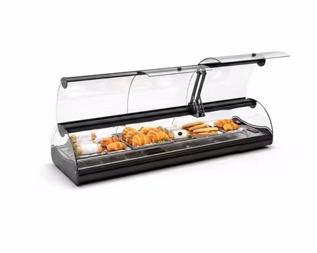 Värmevitrin Self-Service SHS6L , Värmeplatta För 6st GN1/3, 1190x395x245mm, SAYL