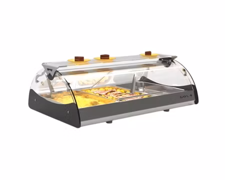 Värmevitrin Self-Service Maxiself CMX3E, Vattenbad Med 3st GN1/1-65mm, 1020x650x320mm, SAYL