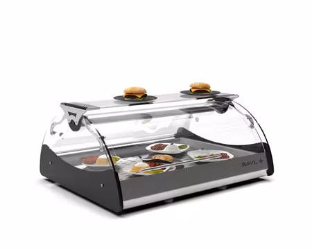 Värmevitrin Self-Service Maxiself CSMX2E, Värmeplatta Med 2st GN1/1, 690x650x320mm, SAYL