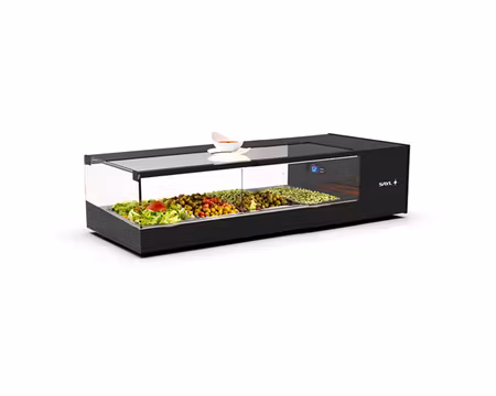 Kylvitrin Logic Tapas VTLG4 (Fjärrkyla), 970x380x225mm Inkl 4st GN1/3-40mm, SAYL