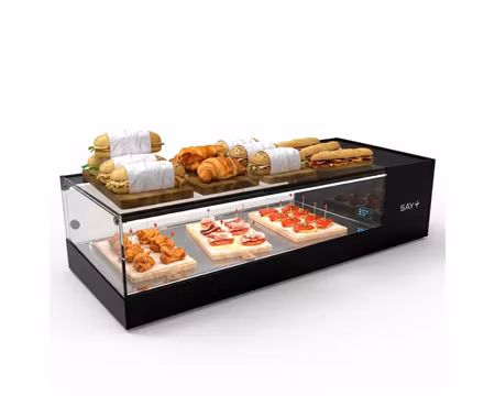 Kylvitrin Logic Tapas VTLG4P, 970x380x225mm Kylplatta För 4st GN1/3, SAYL