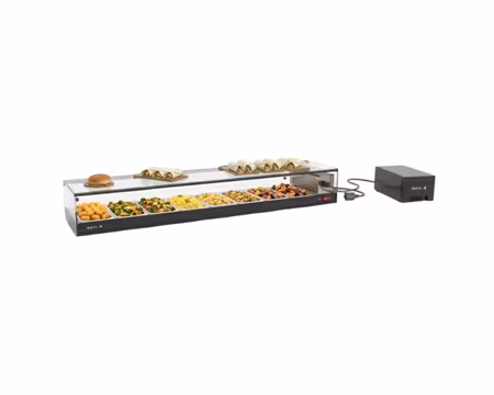 Kylvitrin Logic Tapas Rem VTLG8GR (Fjärrkyla), 1540x385x225mm Inkl 8st GN1/3-40mm, SAYL