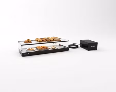 Kylvitrin Logic Tapas VTLG4GRP, 850x385x225mm Kylplatta För 4st GN1/3, SAYL