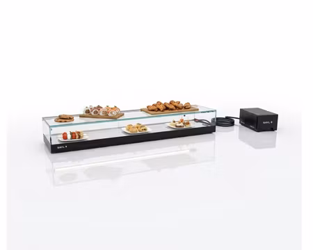 Kylvitrin Logic Tapas VTLG8GRP, 1540x385x225mm Kylplatta För 8st GN1/3, SAYL