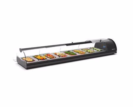 Kylvitrin Self-Service S8N, 1680x395x245mm Inkl 8st GN1/3-40mm, SAYL