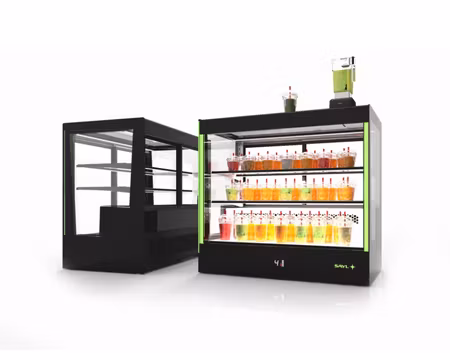 Kylmonter Compak RAC, 1015x620x950mm Rakt Glas Dörrar Mot Personal, SAYL