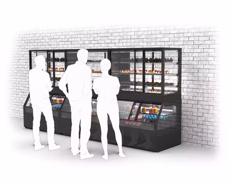 Kombimonter Varm/Kall, Integra Combi COC2F Golvmodell, 1200x800x1230mm, SAYL