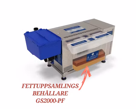 Fettuppsamlingsbehållare Med Lock Till Fettavskiljare GS2000-PF, GREASE SHIELD