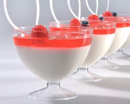 Glasskål På Fot Ø 90mm/175ml, Diskbar i Transparent Plast, 100-Pack, Martellato