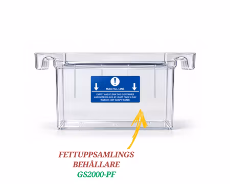 Fettuppsamlingsbehållare Med Lock Till Fettavskiljare GS2000-PF, GREASE SHIELD