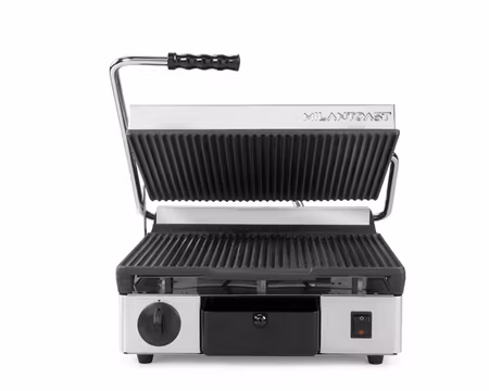 Klämgrill Enkel 16020 Räfflad Lagg/Räfflad Bord, Grillyta 350x350mm 2,9 kW, MILAN TOAST