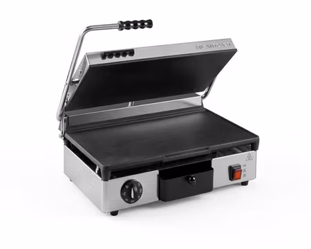 Klämgrill Enkel 16032 Slät Lagg/Slät Bord, Grillyta 430x250mm 2,8 kW, MILAN TOAST
