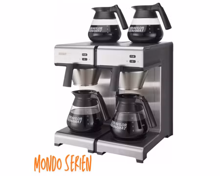 Kaffebryggare Mondo Twin Med 4 Värmeplattor - Utan Vattenanslutning, 4st Kannor Ingår, BRAVILOR BONAMAT