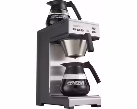 Kaffebryggare Matic Med 2 Värmeplattor - Med Vattenanslutning, 2st Kannor Ingår, BRAVILOR BONAMAT