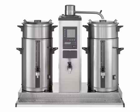 Urnbryggare B20HW 400V (3Fas) 2x20 Liter,  Med Varmvattenkran, Med Vattenanslutning, BRAVILOR BONAMAT