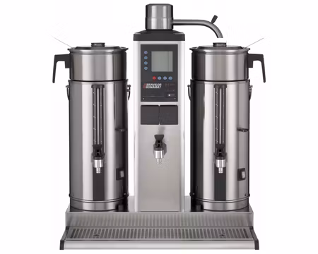 Urnbryggare B5 HW 400V (3Fas) 2x5 Liter, Med Vattenanslutning, Med Varmvattenkran, BRAVILOR BONAMAT