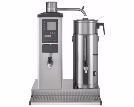 Urnbryggare B5 HW 400V (3Fas) 5 Liter Behållare Till Vänster, Med Vattenanslutning, Med Varmvattenkran, BRAVILOR BONAMAT