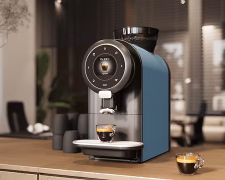 Espressomaskin SPRSO Black/Blue (Bönor), Valfri Vattenanslutning, 30 Koppar/Dag, BRAVILOR BONAMAT