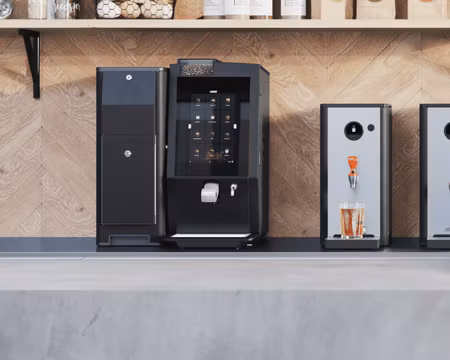 Espressomaskin Esprecious 21L (Bönor), Med 2 Kvarnar Och Färsk Mjölk (FreshMilk Ingår Ej), Med Vattenanslutning, 120 Koppar/Dag, BRAVILOR BONAMAT