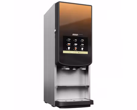 Kaffemaskin Instant Bolero Turbo 22, 2 Behållare 2x5,3 L, Max 36 Drycker, Med Vattenanslutning, 650 Koppar/Dag, BRAVILOR BONAMAT