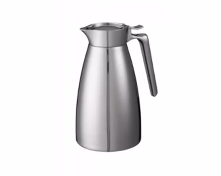 Termoskanna Qline M 0,6 Liter, Rostfritt Stål, Dubbelväggig, Med Gångjärnslock Och Handtag, BRAVILOR BONAMAT