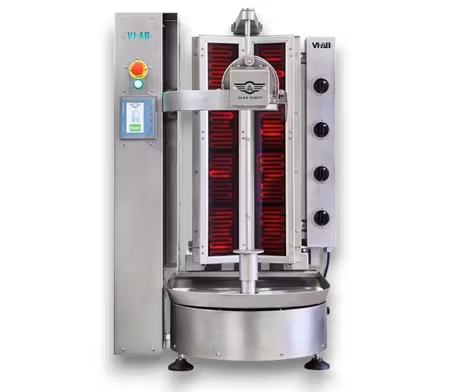 Kebabgrill Alfa Robot Automatisk, Spett 10–65 kg, 740x830x1180mm, VIAB