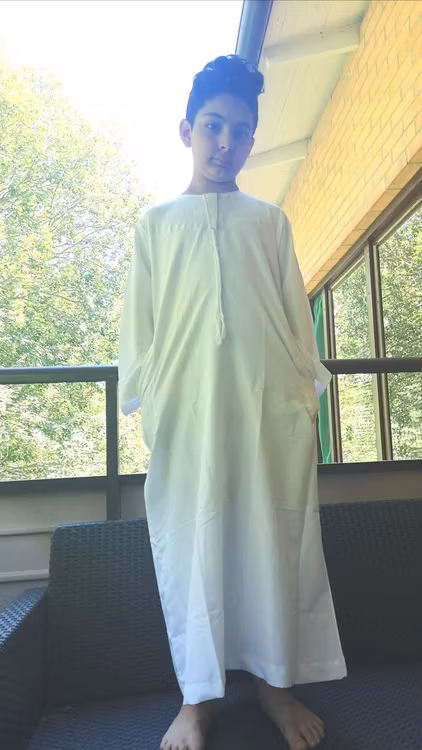 Vit Thobe för pojkar - Nu endast 150 SEK!
