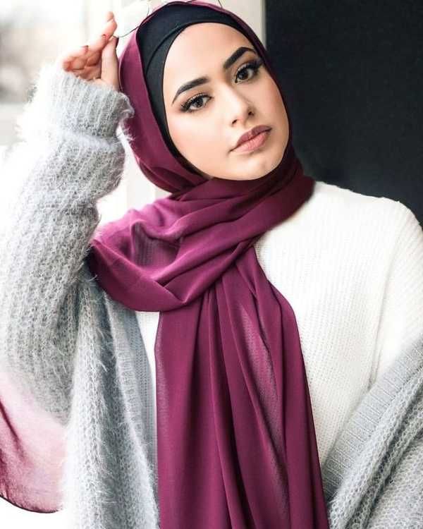 Exklusiv Chiffonhijab - 62 Färger, Hög Kvalitet!