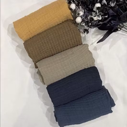 Vågig cotton hijab