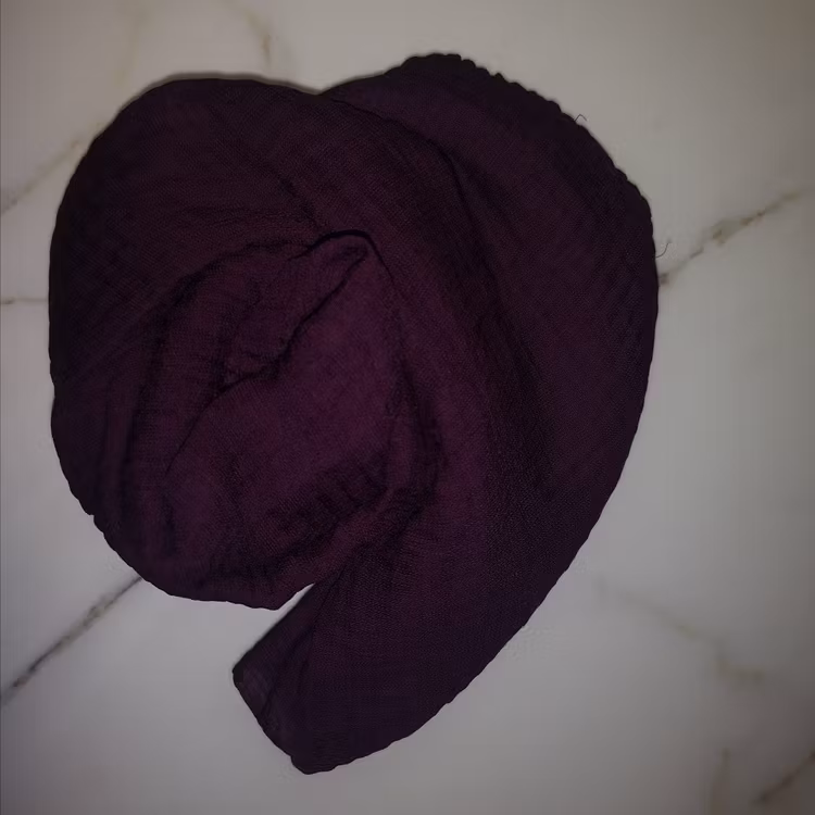 Vågig cotton hijab