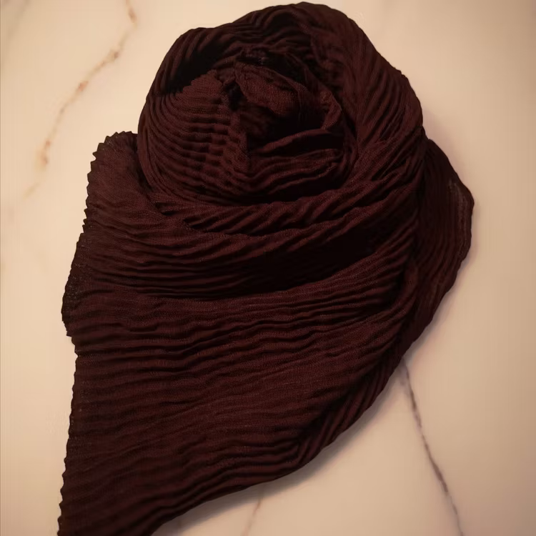 Vågig cotton hijab