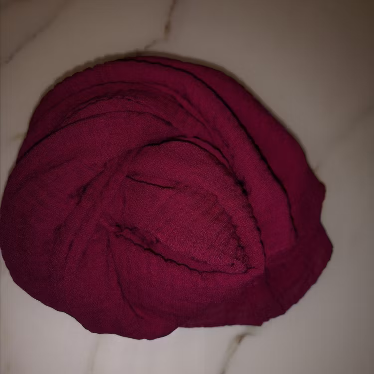 Vågig cotton hijab