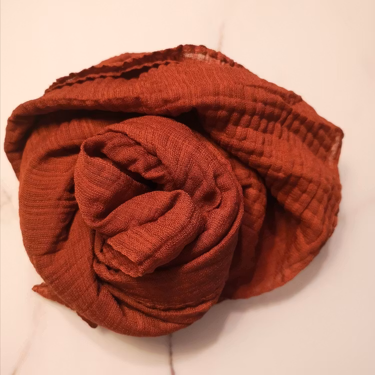 Vågig cotton hijab