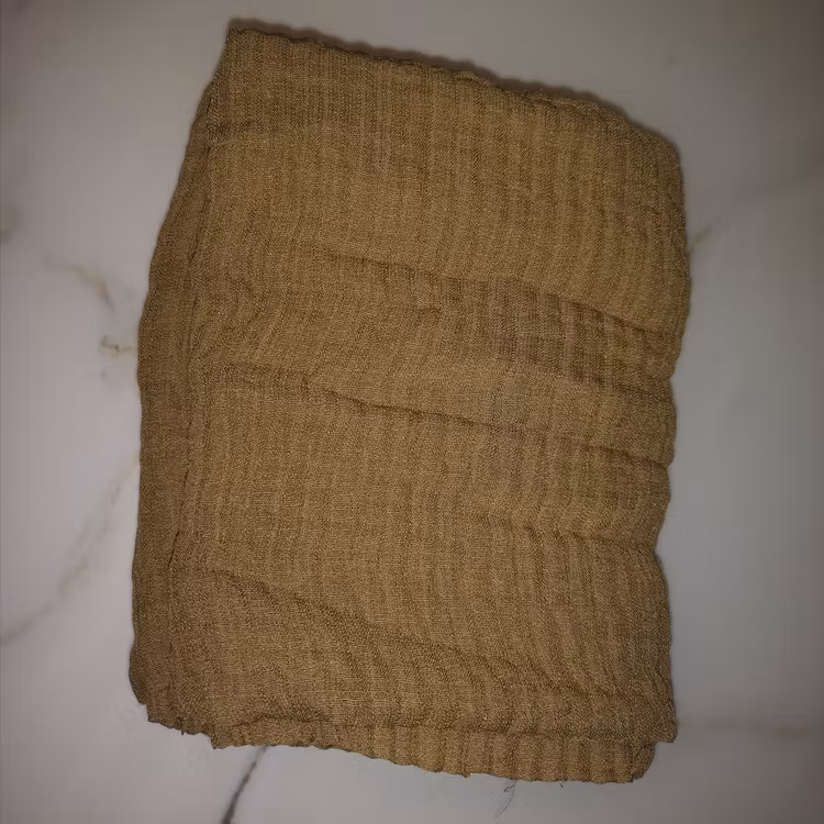 Vågig cotton hijab