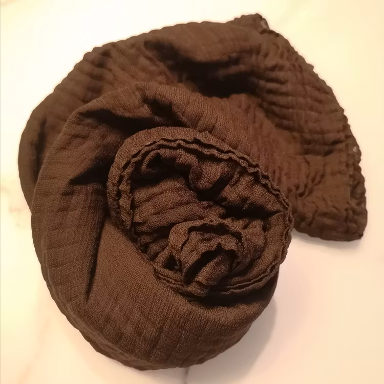Vågig cotton hijab