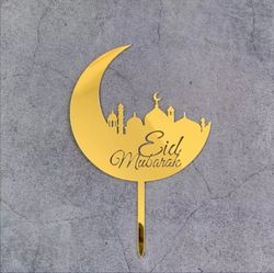 Eid Mubarak acrylic topper