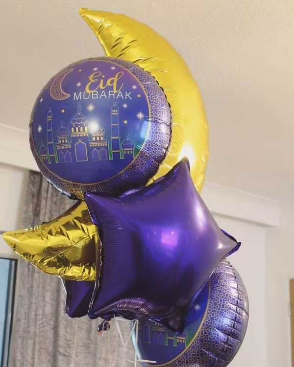 Färdigställ festen med Eid balloon 5 pack!