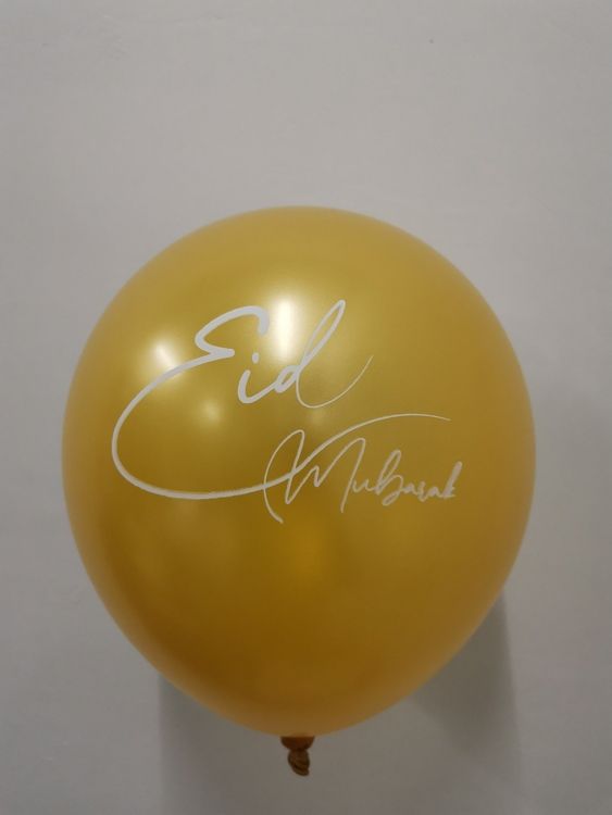 5 Latexballonger med Eid Mubarak-text!