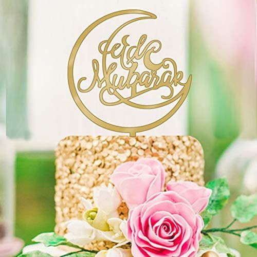 Eid Mubarak stor text acrylic toppers