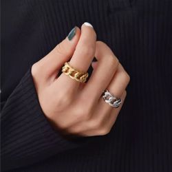 Kedja Ring i Metall - Justerbar!