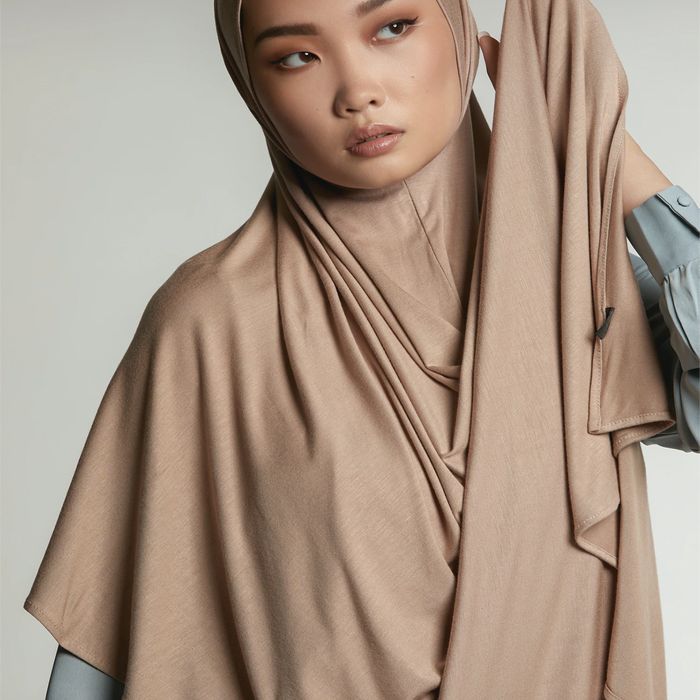 Instant Premium Jerseyhijab med öronhål