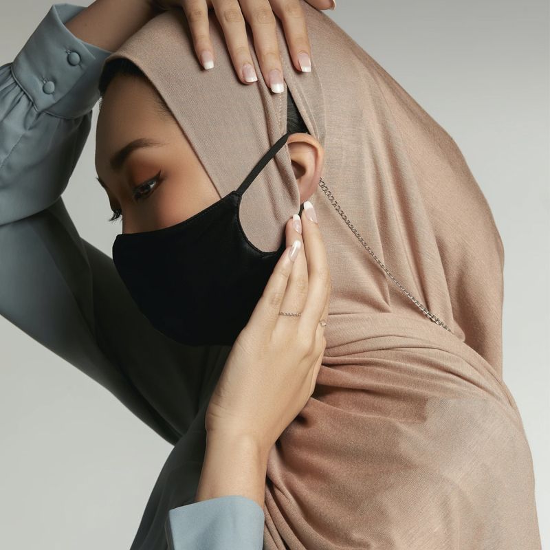 Instant Premium Jerseyhijab med öronhål