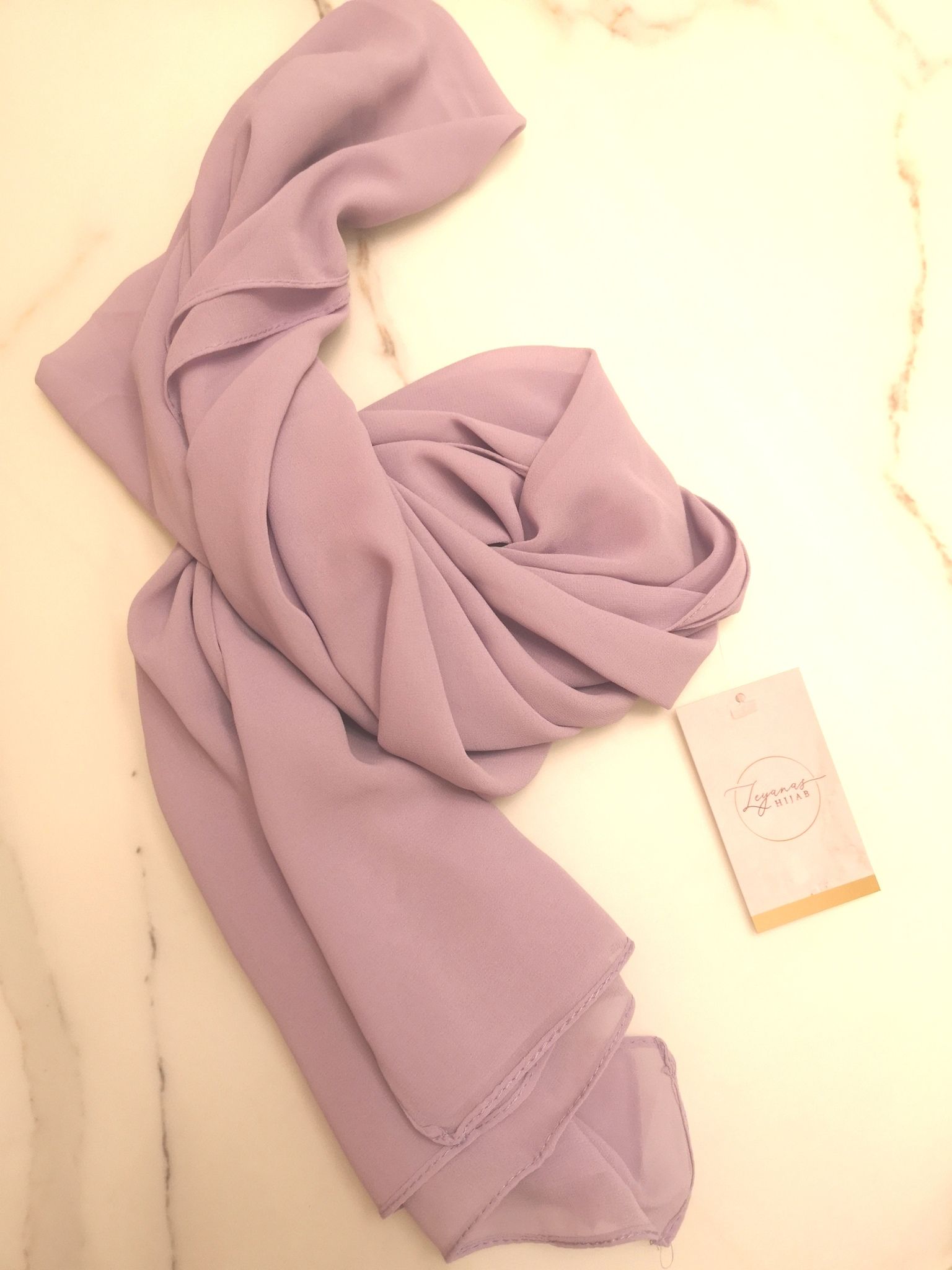 Exklusiv Chiffonhijab - 62 Färger, Hög Kvalitet!