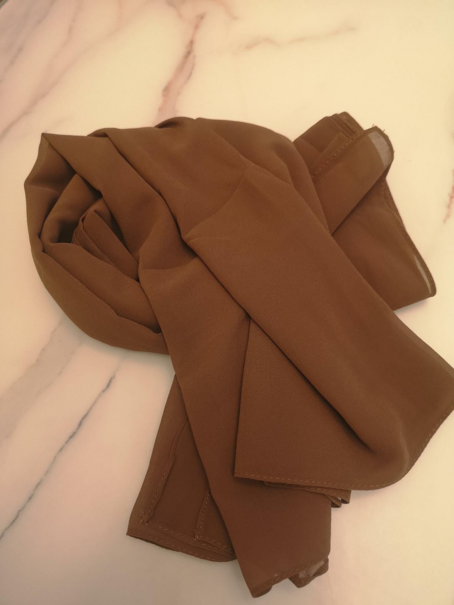 Exklusiv Chiffonhijab - 62 Färger, Hög Kvalitet!