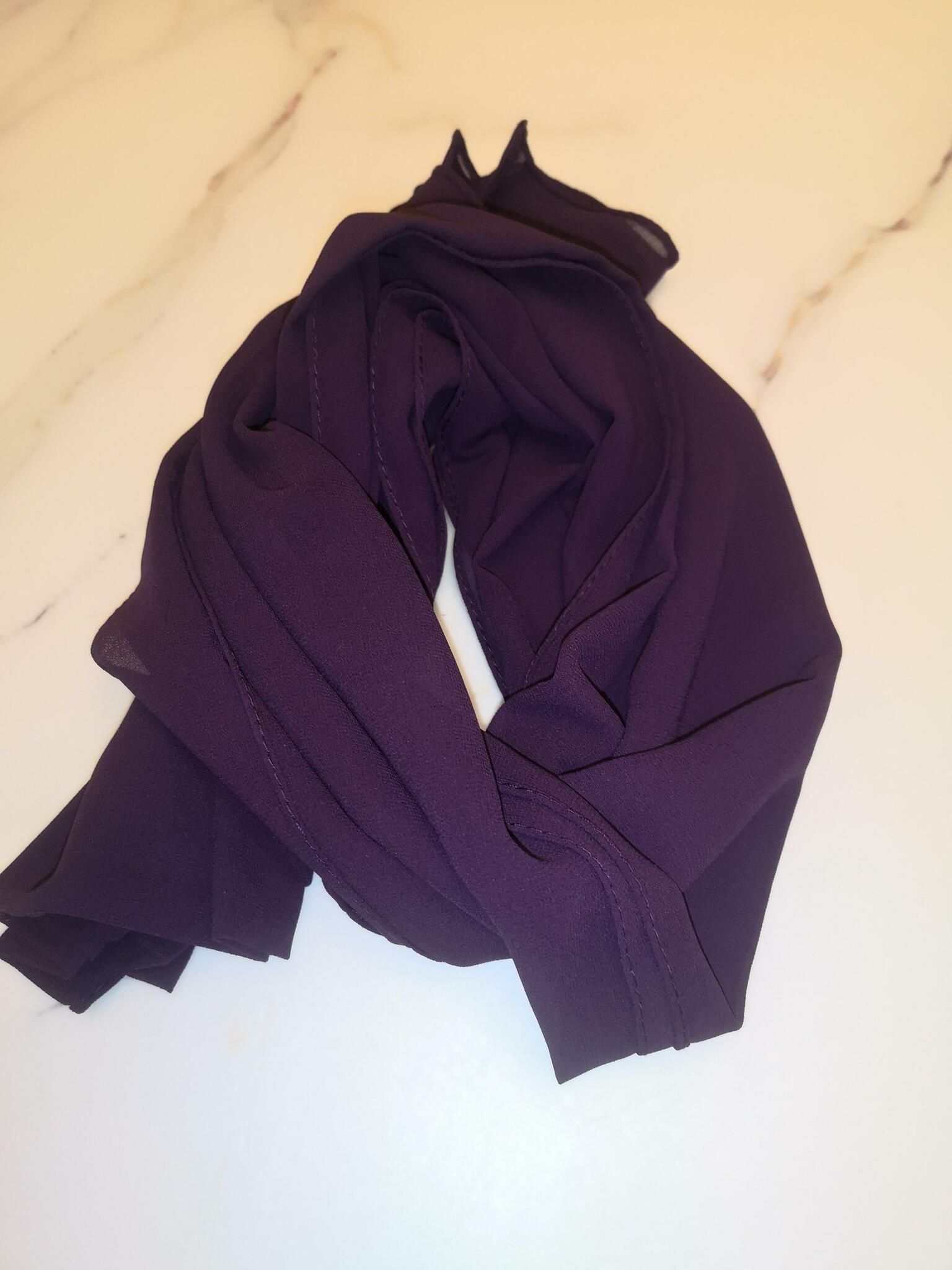 Exklusiv Chiffonhijab - 62 Färger, Hög Kvalitet!
